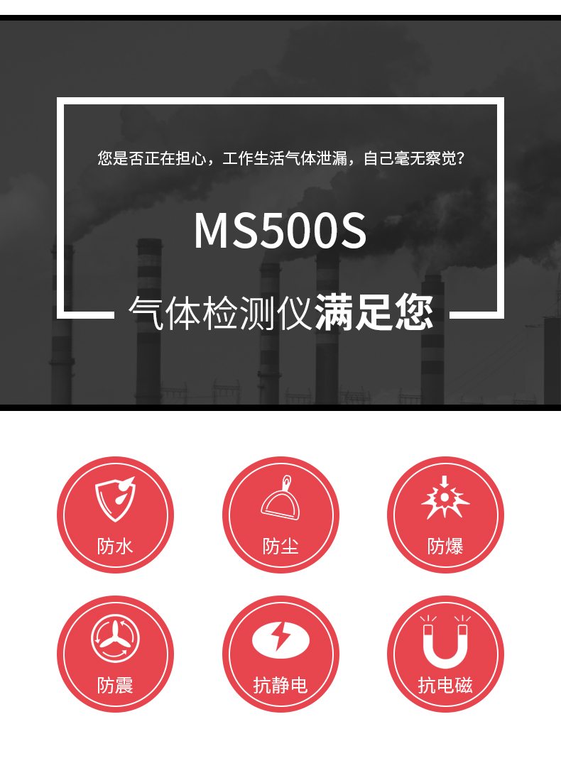 MS500便攜式五合一氣體檢測儀（yí）