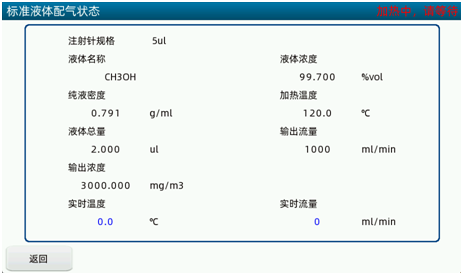 標準液（yè）體配氣狀態界麵